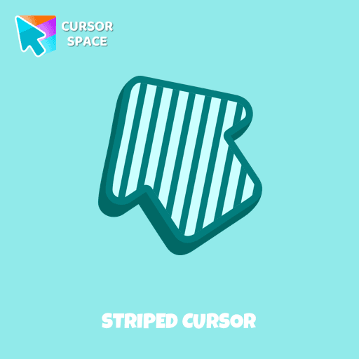 Striped cursor arrow cursor